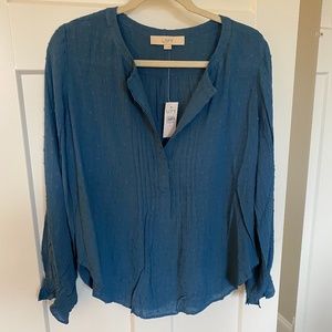Light weight pretty blue blouse